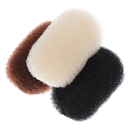 Balacoo 3 Stück Haarvolumen Clips zum Auffüllen Unsichtbare Haarpolster Styling Tool für Damen Luftdurchlässige Haarkissen in Schwarz Braun Beige für Hochsteckfrisuren und DIY Frisuren von balacoo