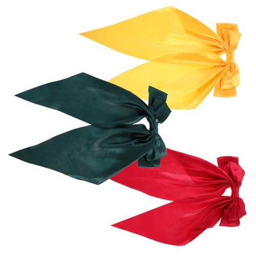 Balacoo 3 Stück Teiliges Großer Satin Haarschleifen mit Langem Französische Haarklammern für Damen Langlebiger Edles Design in Rot Gelb und Grün für Festliche und Frisuren Balacoo 3 Stück Teiliges Großer Satin Haarschleifen mit Langem Französische Haarklammern für Damen Langlebiger Edles Design in Rot Gelb und Grün für Festliche und Frisuren von balacoo