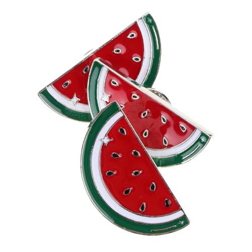 Balacoo 3 Stück Teiliges Wassermelonen Broschen aus Langlebiger Vielseitige Anstecknadeln für Cardigan Schal und Kleidung Pins zur Individuellen Stilgestaltung für Damen von balacoo