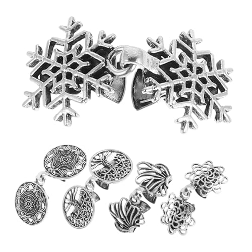 Balacoo 5 Stück Teiliges Damen Cape Clips aus Robustem Zinklegierung Luftige Hohlgearbeitete Blumenmuster Vielseitig Einsetzbar für Strickjacken Schals Ponchos und Hemdkragen Langlebig von balacoo