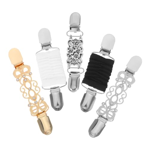 Balacoo 5 Stück Vintage Strickjacken Clips aus Langlebiger Legierung Robuste Rostfreie Kragen und Schalhalter für Damen Einfach zu Befestigende Vielseitige Modeaccessoires mit Retro von balacoo