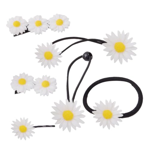 Balacoo 6 Stück Teiliges Haarspangen Set Eleganter Blumen Haarschmuck für Mädchen und Frauen Praktische Haarklammern in Daisy Form Vielseitig Einsetzbar für Alltag Hochzeit Festival und von balacoo
