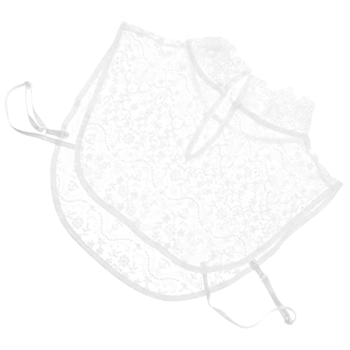 Balacoo Abnehmbarer Falscher Damenkragen aus Weißer Spitze Eleganter Blusenkragen als Krageneinsatz Vielseitiger Fake Collar für Hemd und Pullover Styles Modisches Shirt Accessoire für von balacoo