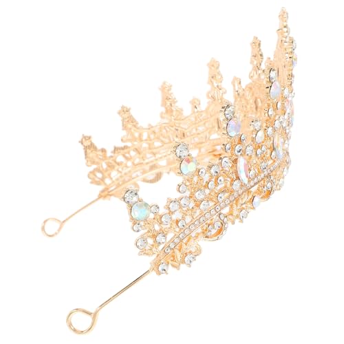 Balacoo Barock Tiara Stirnband Langlebige Zinklegierung mit Strass Prinzessin Hochzeit Haarschmuck Leichter Bequemer Sitz für Braut und Festliche Anlässe von balacoo