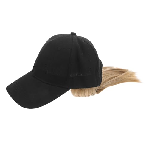 Balacoo Baseballmütze mit Kurzer Gerader Perücke Natürliche Haarverlängerung für Damen Wiederverwendbar Vielseitig für Alltag Arbeit Party und Reisen Geeignet von balacoo