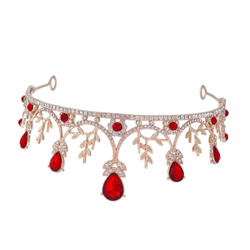 Balacoo Braut Tiara Stirnband mit Funkelnden Strasssteinen Luxuriöse Haarspange für Damen Vielseitiges Brautschmuck Accessoire für Hochzeit Party und Fotoshooting Komfortabel und von balacoo