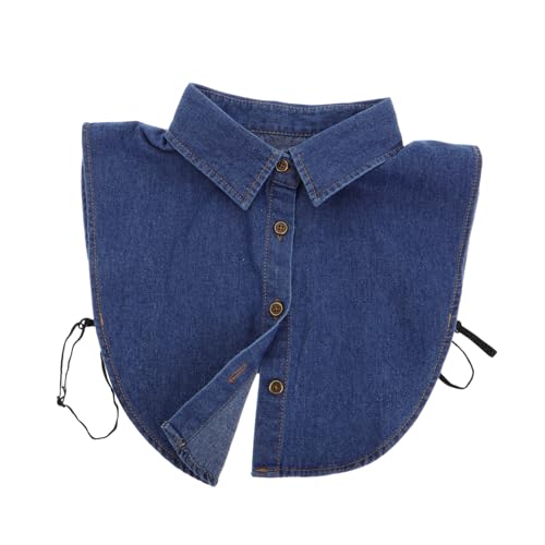 Balacoo Denim Fake Collar Damen Abnehmbar Dicky Kragen Bluse Einsatz Modisch Vielseitig Verstellbar Für Alltag Party Date Accessoire von balacoo