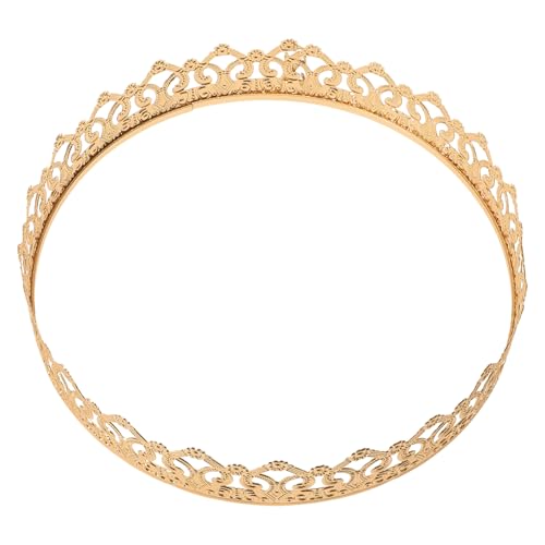 Balacoo Goldene Krone Herren und Damen Dekorative Tiara Krone für Geburtstag Hochzeit Cosplay und Festliche Anlässe Königliches Accessoire Leichter Dekorationskopfputz von balacoo
