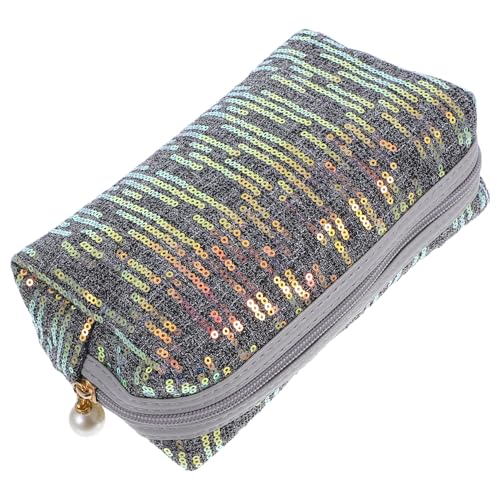 Balacoo Große Kapazität Reise Kosmetiktasche Pailletten Make Up Organizer Tragbar Leicht Für Frauen Mädchen Stilvolle Schminktasche Für Zuhause Outdoor von balacoo