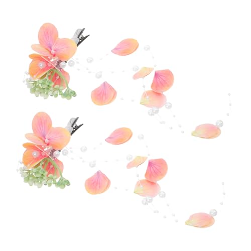 Balacoo Handgefertigte Künstliche Blumen Haarspangen für Damen Dekorativer Brautschmuck Leichter Haarschmuck Vielseitige Haarklammern für Hochzeit Urlaub Strand Party Passend für Dünnes von balacoo