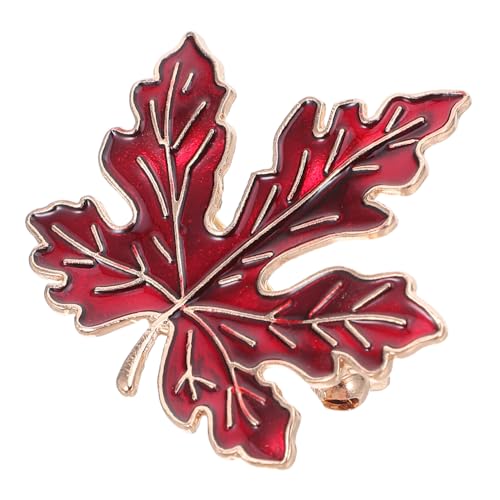 Balacoo Maple Leaf Brosche aus Langlebiger Legierung Kreative Anstecknadel für Kleidung Schal und Hut Dekoratives Accessoire für Damen Passend zu Herbst und Festtagsoutfits von balacoo