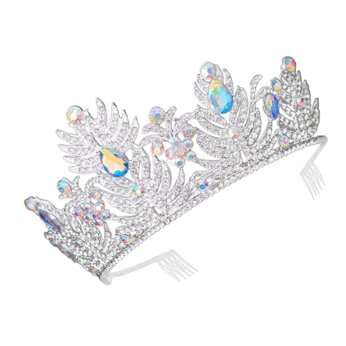 Balacoo Strass Tiara Krone für Frauen Luxuriöses Braut Kopfschmuck Accessoire Komfortables Stirnband mit Funkelnden Kristallen Geeignet für Hochzeit Abschlussball und Festliche Anlässe von balacoo