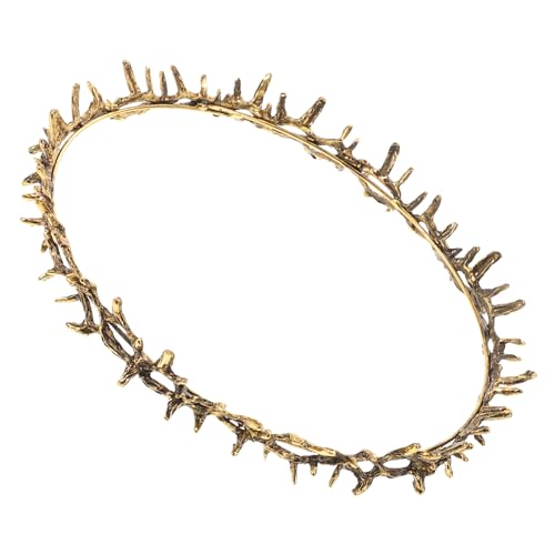 Balacoo Thorn Krone Metall Party Haarreif Unisex Renaissance Fair Accessoire Goldener Kopfschmuck für Fasching Geburtstag Karneval Kostüm von balacoo