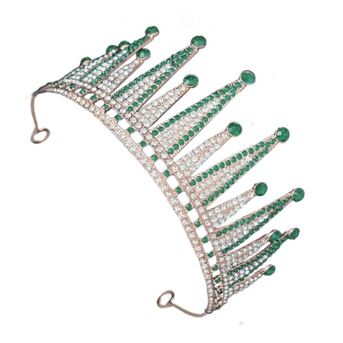 Balacoo Wasserdichte Barock Strass Tiara für Frauen Braut Hochzeit Haarschmuck Glänzende Geburtstag Party Accessoire Stilvoller Brautschmuck in von balacoo