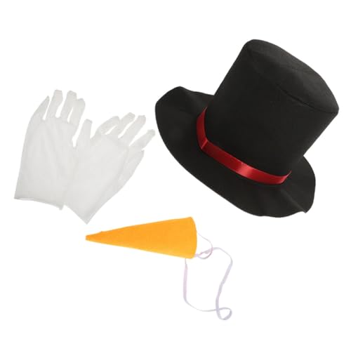 Balacoo Weihnachtliches Teiliges Schneemann DIY mit Hut Karottennase und Handschuhen Leichte Winterdeko für Kreative Bastelaktivitäten und Festliche Schneemann Verkleidung von balacoo
