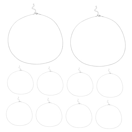 balacoo 10 Stück Teiliges Dünne Schlangenkette Dünne Runde Halskette Hautfreundlich Langlebig Kratzfest Vielseitig Kombinierbar Damen Schmuck für Prom Verlängerung von balacoo