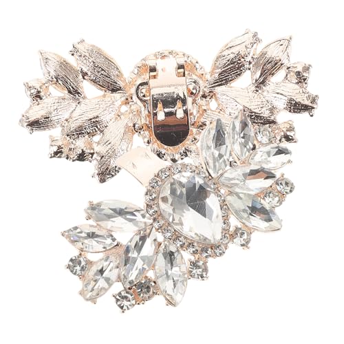 balacoo 2 Stück Schuhclips mit Funkelnden Strasssteinen Abnehmbare Brautschuh Dekorationen aus Robustem Zinklegierung Glänzende Schleifen Schuhschnallen für Damen Pumps Hochzeit Party von balacoo