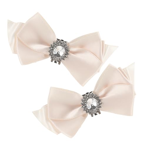 balacoo Abnehmbare Schleifen Schuhclips mit Funkelnden Strasssteinen Deko für High Heels Vielseitige Brautschuh Accessoires für Hochzeit Party und Festliche Anlässe von balacoo