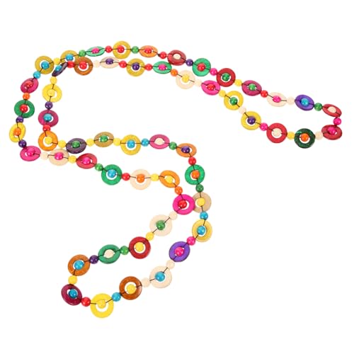 balacoo Boho Halskette für Damen Retro Kokosnussschalen Perlen Handgefertigt Geflochtenes Schmuck für Strand Party Alltag von balacoo