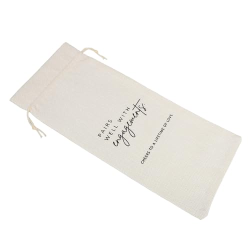 balacoo Eleganter Weinbeutel aus Stoff mit Kordelzug Wiederverwendbarer Leichter Flaschenbeutel für Weinflaschen Multifunktional für Party Geschenkverpackung und Persönlichen Gebrauch von balacoo