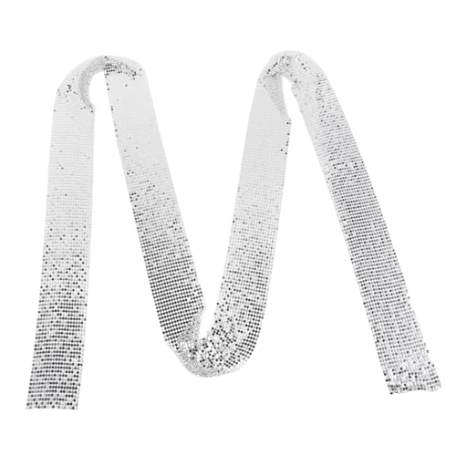 balacoo Schlichte Lange Aluminium Halskette als Schimmernder Modeschmuck für Damen Leichtes Langlebiges Accessoire für Party und Alltag Stilvolles Halstuch Design in Silber von balacoo