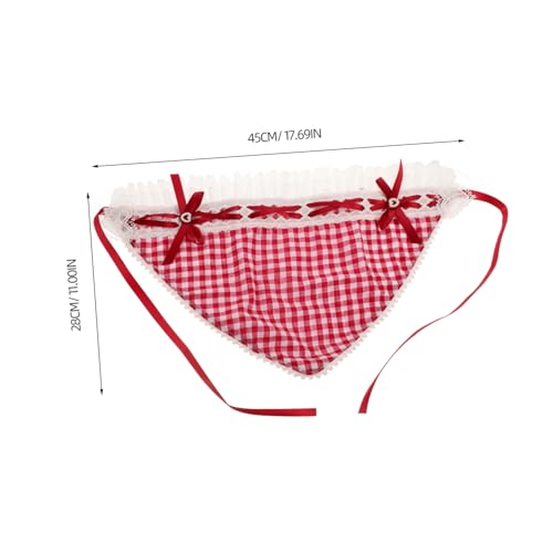Balacoo Süßes Spitzen Bandana Haarschal Damen Vielseitiges Kerchief Haarband Komfortabler Kopftuch Stirnband für Urlaub Fotos Modisches Leichtes Haartuch mit Zartem Spitzenrand von balacoo