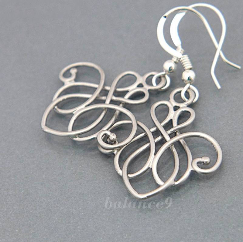 Kronleuchter Tropfen Ohrringe, Sterling Silber Ohr Draht Baumelt, Urlaub Geschenk Schmuck von balance9