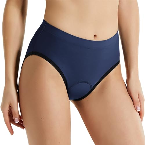 baleaf Damen Radlerunterhose Gepolster Radsport Unterhose Fahrradunterhose Farrad Slip Gel Dunkelblau XXL von baleaf