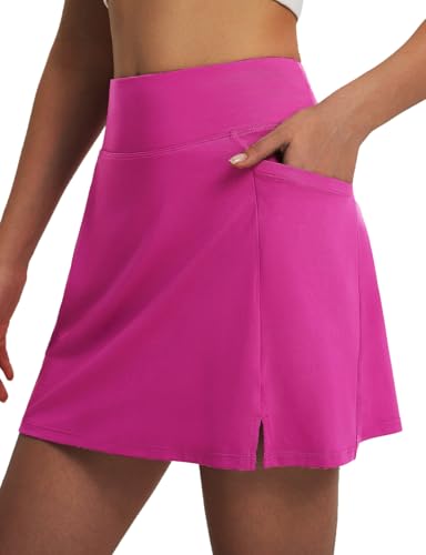 baleaf Damen Tennisrock Golfrock Knielang Röcke Skort Rock mit Hose Athletisch Rock mit Hoher Taille für Sport Golf Wander Alltag Rosa XXL baleaf Damen Tennisrock Golfrock Knielang Röcke Skort Rock mit Hose Athletisch Rock mit Hoher Taille für Sport Golf Wander Alltag Rosa XXL von baleaf