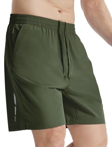 baleaf Herren Laufshorts 7'' Gym Shorts 2 in 1 Quick Dry Lightweight mit Reißverschlusstasche Grün-7'' S baleaf Herren Laufshorts 7'' Gym Shorts 2 in 1 Quick Dry Lightweight mit Reißverschlusstasche Grün-7'' S von baleaf