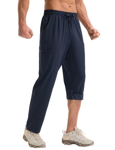 baleaf Herren Wanderhosen Schnelltrocknend Trekkinghose Wasserabweisend leicht Outdoorhose Marineblau XXL von baleaf