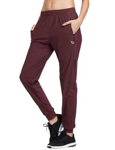baleaf Jogginghose Damen Jogginghose Leicht Sporthose lang Trainingshose Atmungsaktiv Laufhose schnelltrocknend Jogginghose Reißverschlusstasche Sommer Rotwein S baleaf Jogginghose Damen Jogginghose Leicht Sporthose lang Trainingshose Atmungsaktiv Laufhose schnelltrocknend Jogginghose Reißverschlusstasche Sommer Rotwein S von baleaf