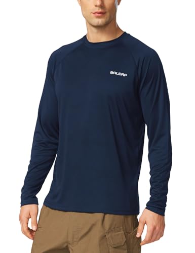baleaf UV Shirt Herren Wasser UV-Schutz UPF 50+ Rashguard Sonnenschutz Langarm Shirt DunkelblauXL von baleaf