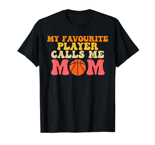 Mein Lieblingsspieler nennt mich Mama Basketball T-Shirt von ball mother & play basketball Gifts