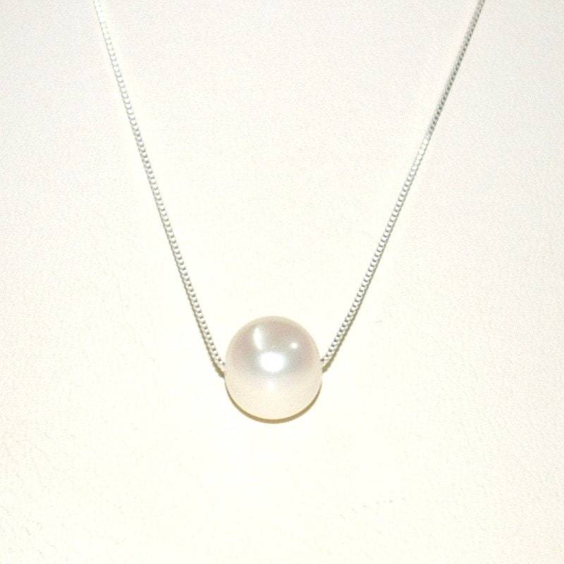10mm Süßwasser Weiß Kartoffel Perle Sterling Silber 925 Kette Halskette - Ihre Größe Echte Perle Und Echtsilber Kostenloser Versand Weltweit 10mm Süßwasser Weiß Kartoffel Perle Sterling Silber 925 Kette Halskette - Ihre Größe Echte Perle Und Echtsilber Kostenloser Versand Weltweit von ballisilver