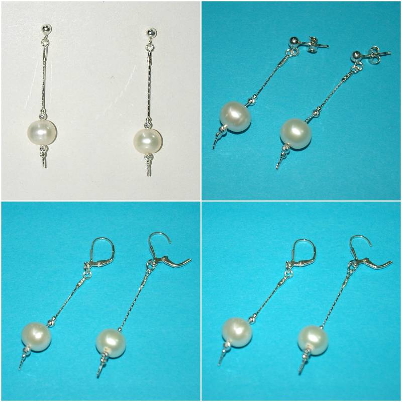 10mm Süßwasserperlen Ohrhänger Sterling Silber 925 Laser Cut Perlen. Ohrstecker Oder Leverback - Handgefertigt Kostenloser Versand Weltweit 10mm Süßwasserperlen Ohrhänger Sterling Silber 925 Laser Cut Perlen. Ohrstecker Oder Leverback - Handgefertigt Kostenloser Versand Weltweit von ballisilver