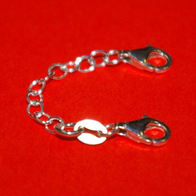 30 Stück Sterlingsilber 925 2 Zoll Sicherheit Kettenverlängerer Mit Lobster Clasps - Echtes Silber Free Shipping Worldwide von ballisilver