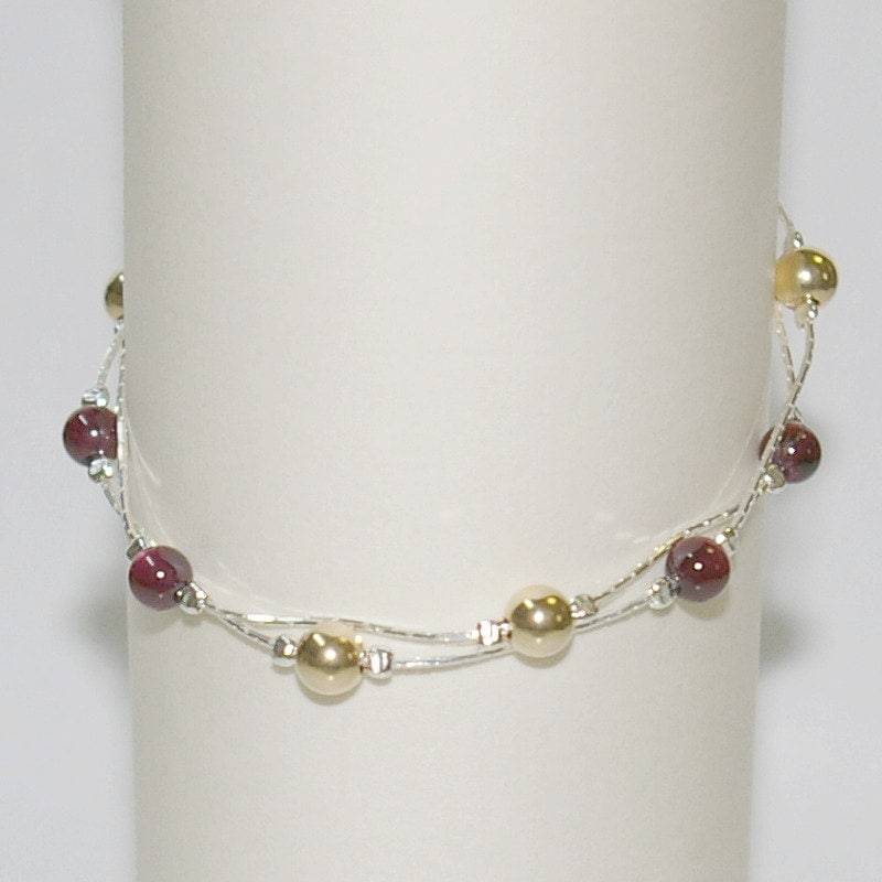 4 Stück Armbänder Viel Garnet Edelsteine Und Gold Filled Perlen Sterling Silber 925 Kette Zwei Stränge. Maßgeschneidert Auf Ihre Größe 4 Stück Armbänder Viel Garnet Edelsteine Und Gold Filled Perlen Sterling Silber 925 Kette Zwei Stränge. Maßgeschneidert Auf Ihre Größe von ballisilver