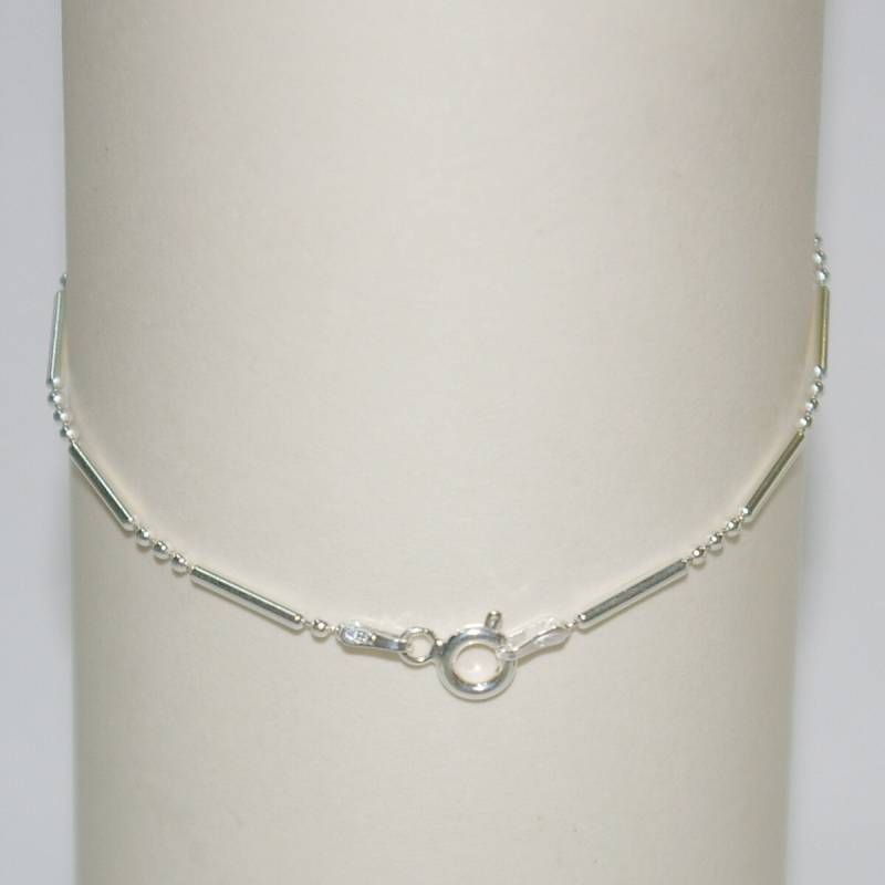 925 Sterling Silber Ball Und Bar Anklet 9 Zoll - Echte Massive Kostenloser Versand Weltweit 925 Sterling Silber Ball Und Bar Anklet 9 Zoll - Echte Massive Kostenloser Versand Weltweit von ballisilver