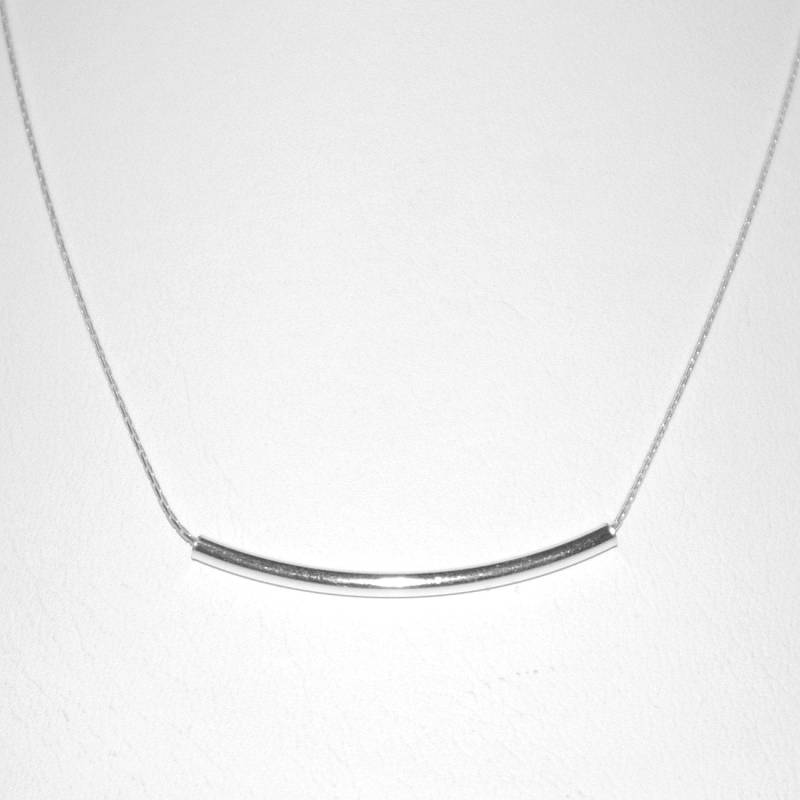 Geschwungenes Röhrenarmband, Fußkettchen, Halskette, 925 Sterling Silber Feinkette - Maßanfertigung Nach Ihrer Größe. Echtes Silber. Kostenloser von ballisilver