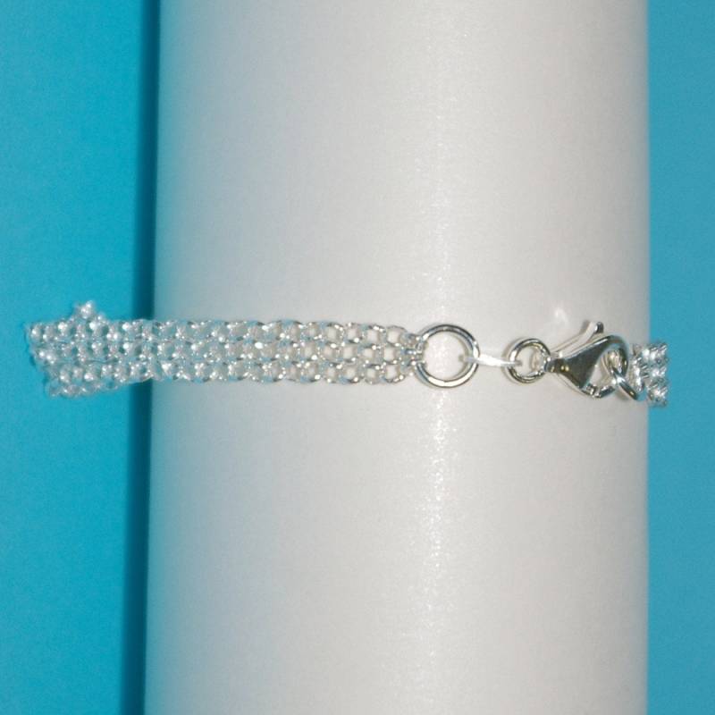 Sterling Silber 925 2, 5 Mm Runde Rolo Kette 3 Stränge Fußkette - Maß Um Ihre Größe Echte Kostenloser Versand Weltweit von ballisilver