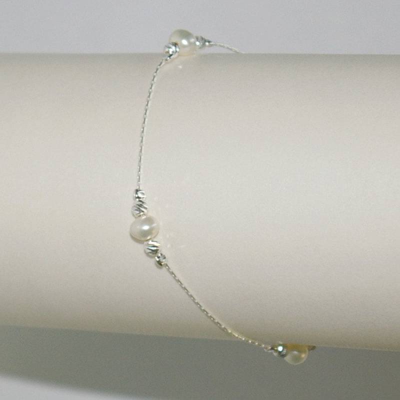 Süßwasserperlen, Sterling Silber 925 Kette, Laser Geschnitten Perlen Bracelet - Handgefertigt, Custom Auf Ihre Größe Kostenloser Versand Weltweit Süßwasserperlen, Sterling Silber 925 Kette, Laser Geschnitten Perlen Bracelet - Handgefertigt, Custom Auf Ihre Größe Kostenloser Versand Weltweit von ballisilver
