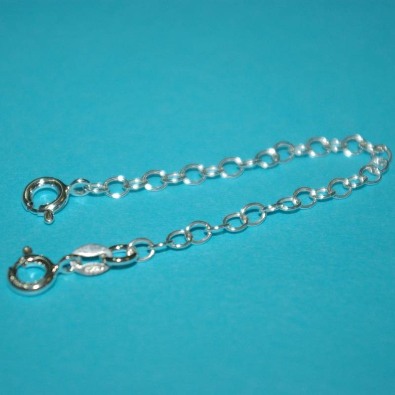 sterling Silber 925 4 Zoll Sicherheitskette Verlängerung Mit 2 Federverschlüssen - Echtsilber Kostenloser Versand Weltweit sterling Silber 925 4 Zoll Sicherheitskette Verlängerung Mit 2 Federverschlüssen - Echtsilber Kostenloser Versand Weltweit von ballisilver
