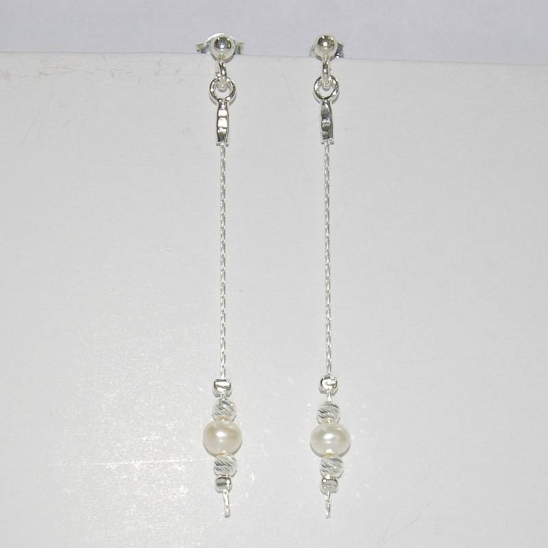 sterling Silber 925 Kette, Laser Cut Perlen Und Süßwasserperlen Ohrstecker Ohrringe - Handgefertigt Kostenloser Versand Weltweit sterling Silber 925 Kette, Laser Cut Perlen Und Süßwasserperlen Ohrstecker Ohrringe - Handgefertigt Kostenloser Versand Weltweit von ballisilver