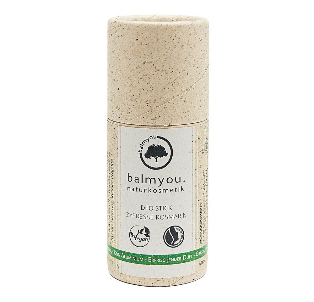 balmyou Deo-Stift Deo Stick - Zypresse Rosmarin 50g balmyou Deo-Stift Deo Stick - Zypresse Rosmarin 50g von balmyou