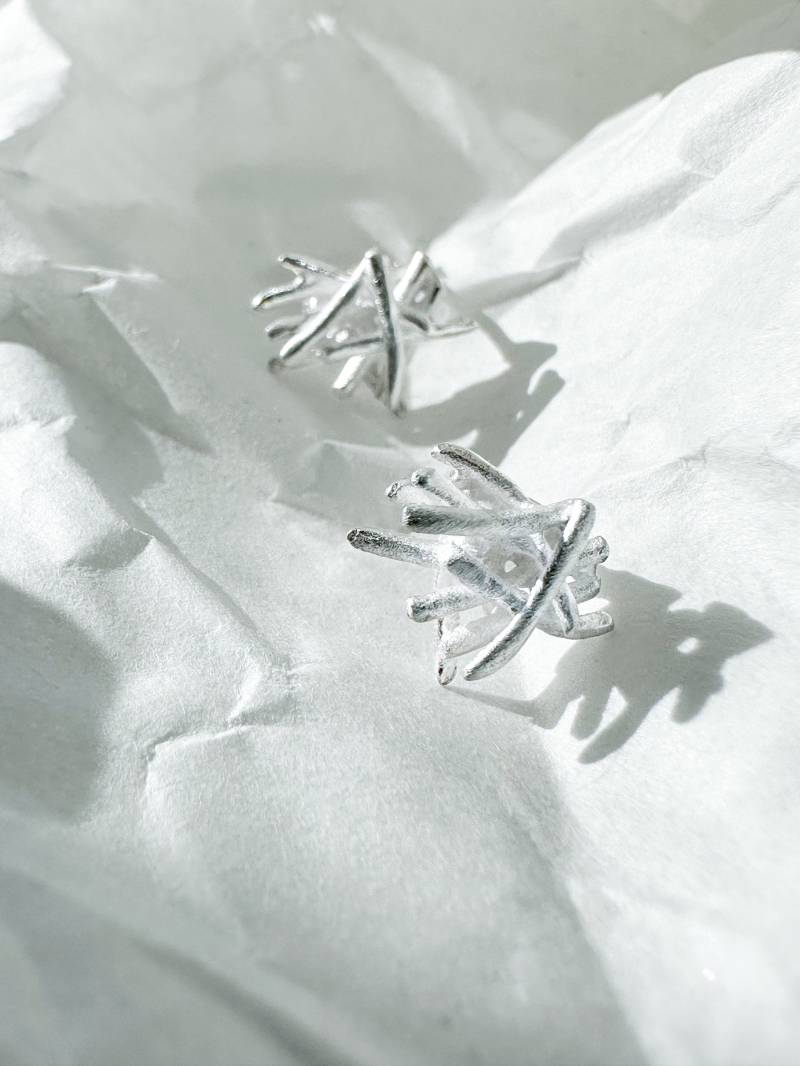 Silberohrstecker Schwemmholz Silberohrstecker Schwemmholz von bambeonlineshop