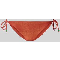 Banana Moon Bikini-Hose mit seitlicher Schnürung Modell 'LINA SEAGLITTER' in Orange, Größe S von banana moon