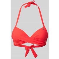 Banana Moon Bikini-Oberteil mit Label-Applikation Modell 'EYRO SPRING' in Rot, Größe M von banana moon