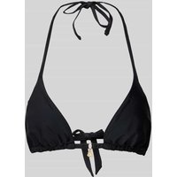 Banana Moon Bikini-Oberteil mit Logo-Applikation Modell 'RICO LIGHTGLITTER' in Black, Größe L von banana moon