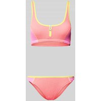 Banana Moon Bikini-Set mit Strukturmuster Modell 'BONGOPICA POPMI' in Pink, Größe XL von banana moon